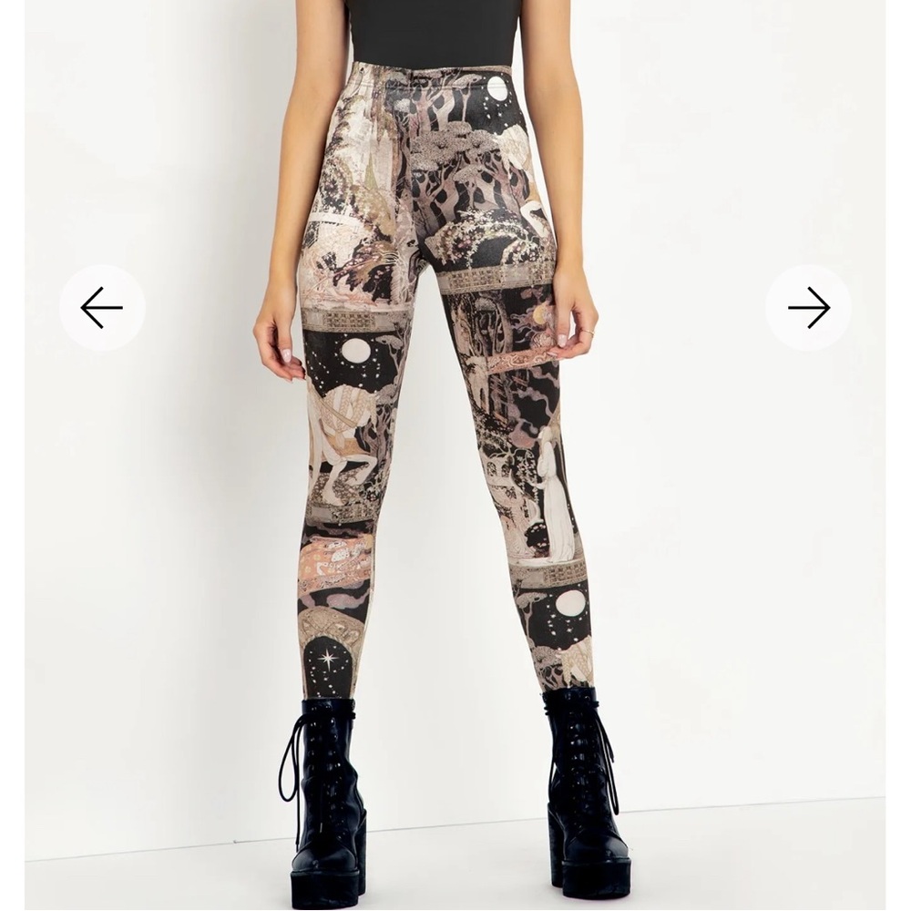 Blackmilk Nielsen Fairy Tales High-Waist Velvet Leggings